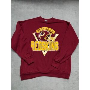 Vintage Washington Redskins Sweatshirt M Burgundy Football NFL French Terry